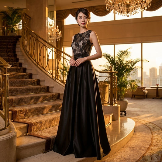 amancio ロングドレス イブニングドレス カラードレス ブライズメイド  Aラインドレス ステージドレス お急ぎ 演奏会 大きいサイズ 結婚式二次会  お呼ばれ 結婚式 発表会 ロング丈 即日発送 上品  ピアノ発表会 春夏