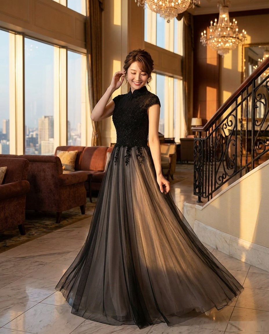 即納ドレス あす楽 cauphin Aラインドレス ブラック XS S M L XL XXL 3XL 即日発送 明日 届く 即日発送 即納 結婚式 パーティードレス 体型カバー 小柄  ゆったり マタニティ ブラジャー 20代 30代 40代 50代 ブランド ワンピース シャンパン 夏 持ち運び