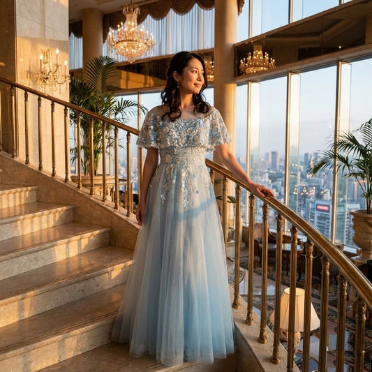 即納ドレス あす楽 deborah Aラインドレス ネイビー S M L XL XXL XXXL 即日発送 明日 届く 即日発送 即納 結婚式 パーティードレス 体型カバー 小柄  ゆったり マタニティ ブラジャー 20代 30代 40代 50代 ブランド ワンピース シャンパン 夏 持ち運び