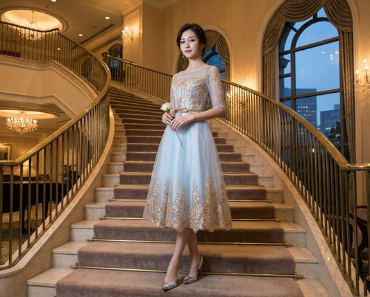 piero Aラインドレス ゴールド シルバー レッド S M L XL XXL XXXL 即日発送 即納 結婚式 パーティードレス 体型カバー 小柄  ゆったり マタニティ ブラジャー 20代 30代 40代 50代 ブランド ワンピース シャンパン 夏 持ち運び