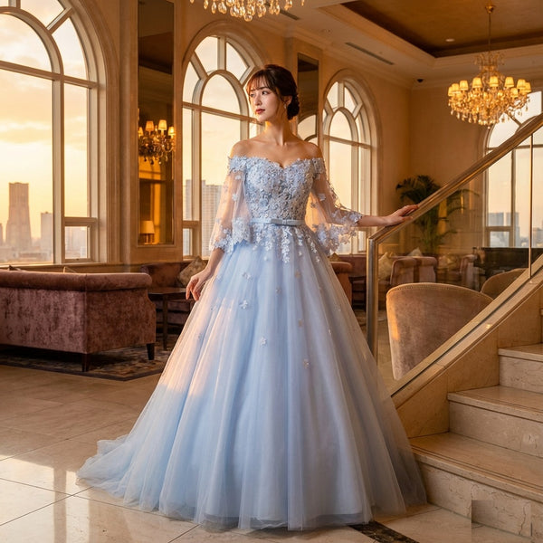 wisteria マーメイドドレス ブルー XS S M L XL XXL XXXL 結婚式