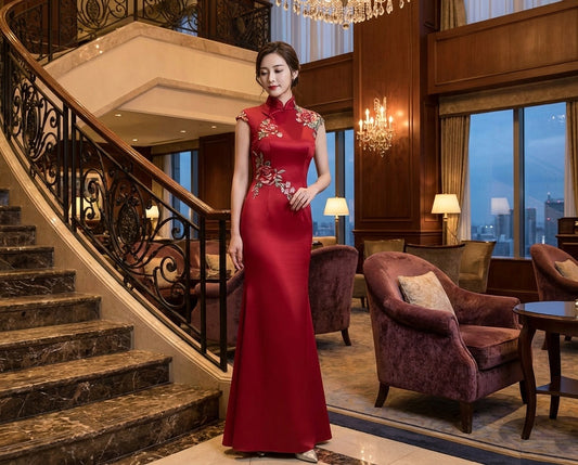 aamu マーメイドドレス レッド ブラック ホワイト グリーン パープル S M L XL XXL XXXL 即日発送 即納 結婚式 パーティードレス 体型カバー 小柄  ゆったり マタニティ ブラジャー 20代 30代 40代 50代 ブランド ワンピース シャンパン 夏 持ち運び