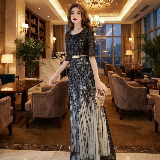 2-636 ロングドレス イブニングドレス カラードレス ブライズメイド  Aラインドレス ステージドレス お急ぎ 演奏会 大きいサイズ 結婚式二次会  お呼ばれ 結婚式 発表会 ロング丈 即日発送 上品  ピアノ発表会 春夏