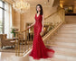 eleonoora マーメイドドレス ビジュープレミアム ロングエレガンス オーダーメイド （レッド）