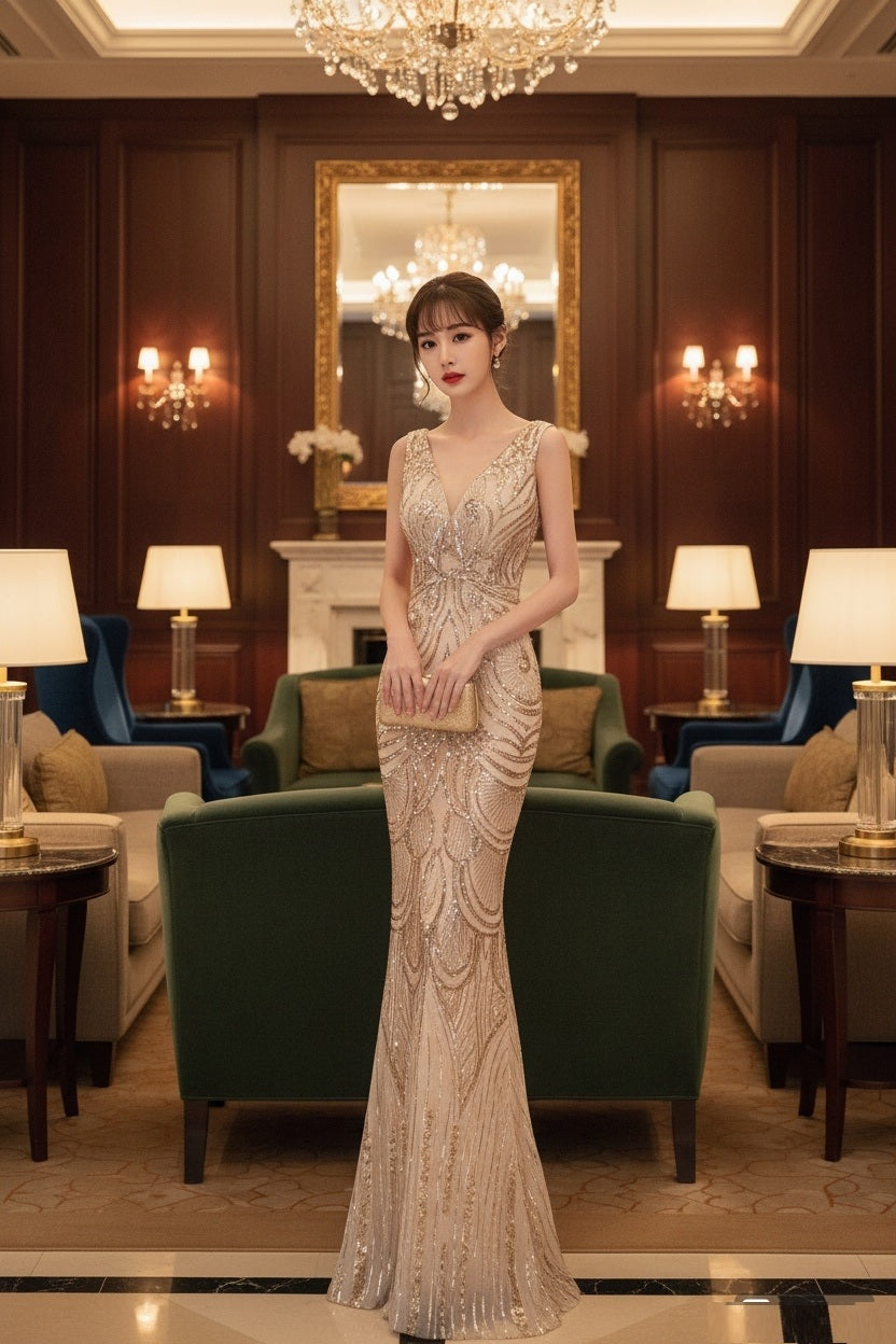 自社製 ドレス セミオーダー可 ロングドレス ゴールド カラードレス ブライズメイド   マーメイドドレス ステージドレス お急ぎ 演奏会 大きいサイズ 結婚式二次会  お呼ばれ 結婚式 発表会 ロング丈 即日発送 上品  ピアノ発表会 成人式dress