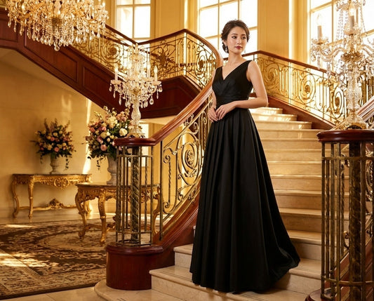 即納ドレス あす楽 concetta Aラインドレス ブラック  XS S M L XL XXL 即日発送 明日 届く 即日発送 即納 結婚式 パーティードレス 体型カバー 小柄  ゆったり マタニティ ブラジャー 20代 30代 40代 50代 ブランド ワンピース シャンパン 夏 持ち運び