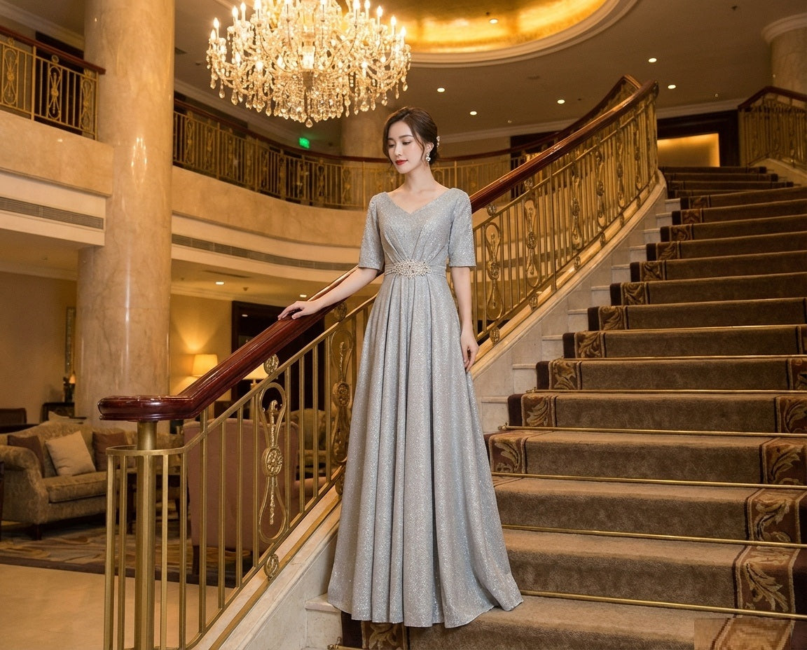 即納ドレス あす楽 raisa Aラインドレス パープル グレー ネイビー レッド XS S M L XL XXL XXXL 即日発送 明日 届く 即日発送 即納 結婚式 パーティードレス 体型カバー 小柄  ゆったり マタニティ ブラジャー 20代 30代 40代 50代 ブランド ワンピース シャンパン 夏 持ち運び