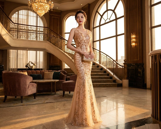 即納ドレス あす楽 silvestre マーメイドドレス ゴールド S M L XL XXL 即日発送 明日 届く 即日発送 即納 結婚式 パーティードレス 体型カバー 小柄  ゆったり マタニティ ブラジャー 20代 30代 40代 50代 ブランド ワンピース シャンパン 夏 持ち運び