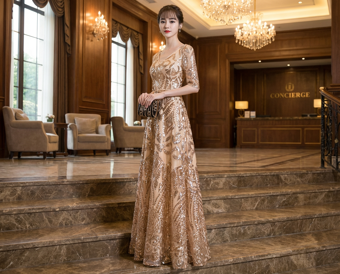 即納ドレス あす楽 leroy Aラインドレス ゴールド S M L XL XXL XXXL 即日発送 明日 届く 即日発送 即納 結婚式 パーティードレス 体型カバー 小柄  ゆったり マタニティ ブラジャー 20代 30代 40代 50代 ブランド ワンピース シャンパン 夏 持ち運び