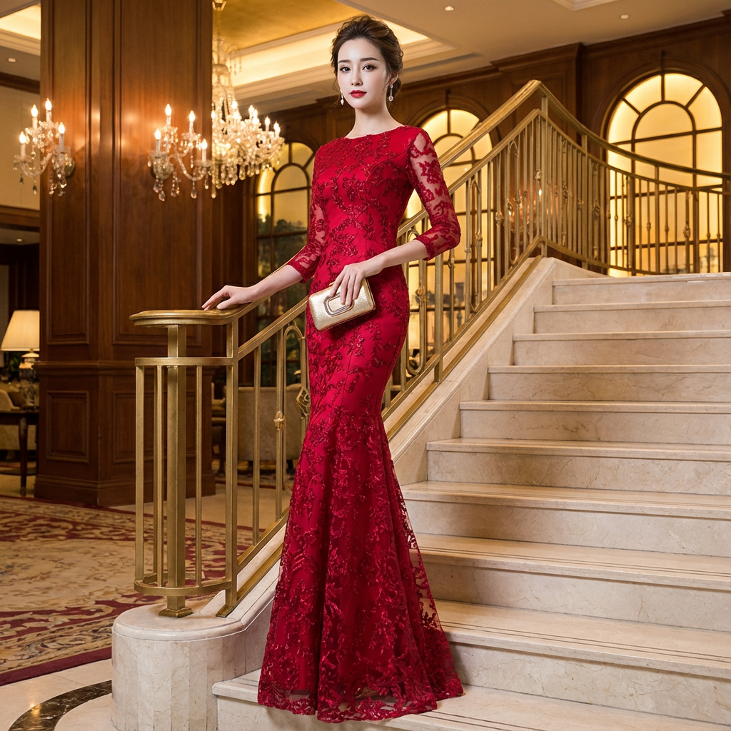 即納ドレス あす楽 pierron マーメイドドレス レッド XS S M L XL XXL 即日発送 明日 届く 即日発送 即納 即日発送 即納 結婚式 パーティードレス 体型カバー 小柄  ゆったり マタニティ ブラジャー 20代 30代 40代 50代 ブランド ワンピース シャンパン 夏 持ち運び