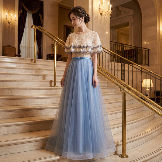 即納ドレス あす楽 marine Aラインドレス ブルー XSS XS S M L XL XXL 3XL 4XL 即日発送 明日 届く 即日発送 即納 結婚式 パーティードレス 体型カバー 小柄  ゆったり マタニティ ブラジャー 20代 30代 40代 50代 ブランド ワンピース シャンパン 夏 持ち運び