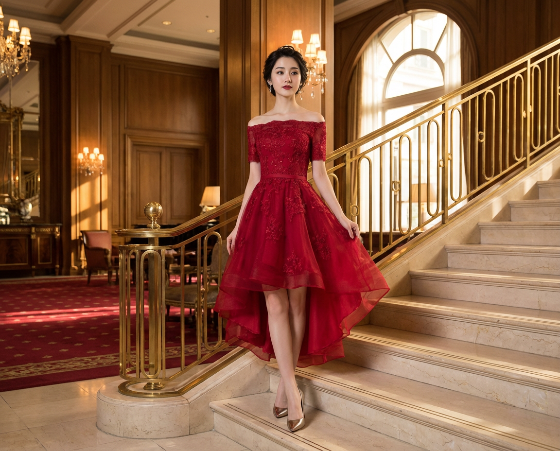 即納ドレス あす楽 brielle フィッシュテール レッド S M L XL XXL 即日発送 明日 届く 結婚式 大きいサイズ 演奏会 パーティードレス ロングドレス お呼ばれ ドレス ワンピース 二次会 発表会 母親 フォーマルドレス 袖あり フォーマル パーティー 披露宴 同窓会 アフタヌーン ドレス ママ ドレス ミセス 七分袖 洋装 長袖 マザーズ ドレス 演奏会用 ドレス レディース Aライン