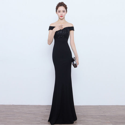 liliana マーメイドドレス ブラック レッド ブルー S M L XL XXL - アルカドレス