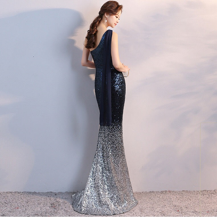 ファッションC309高級カマーメイド カラー ロング パーティードレス マザーズドレス