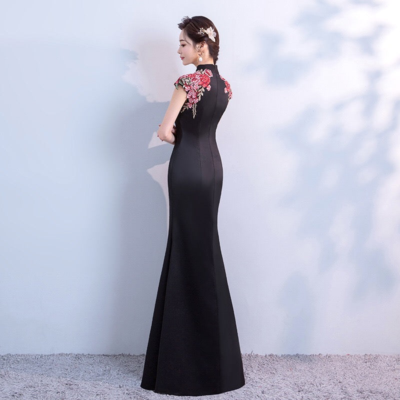 Dress Black パープル　スパンコール　ドレス　カラー　M-L 結婚式