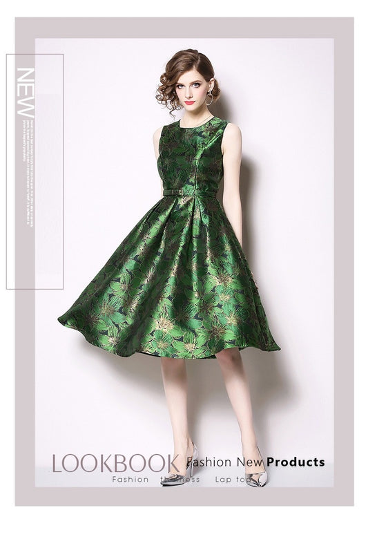 felicity Aラインドレス レッド グリーン S M L XL 2XL 3XL - アルカドレス