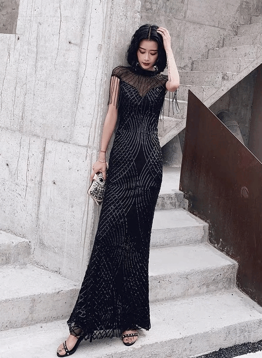 新品未使用 イェッカヴェッカ レースプリーツ ドレス 結婚式 パーティー 黒 jessy マーメイドドレス ブラック S M L XL XXL 即日発送 即納